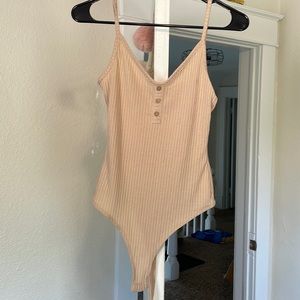 beige body suit